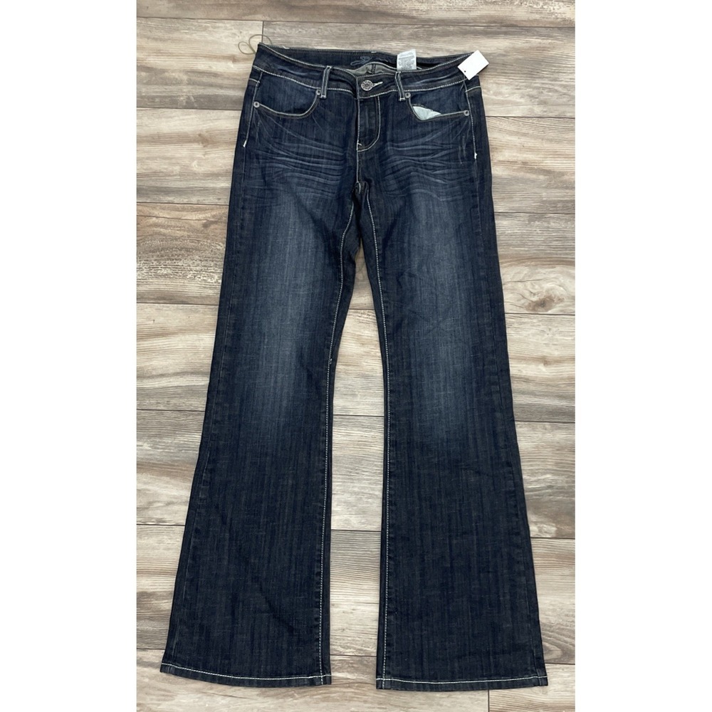 Stetson 816 Classic Bootcut Low Rise Blue Jeans Western Women's Size 12 Long